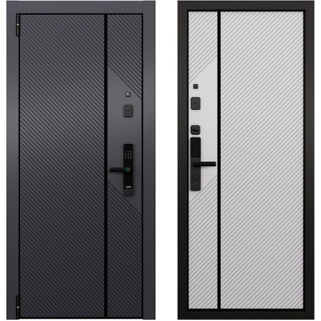 Дверь входная Torex Талса Смарт левая оскуро - бьянко 950х2050 мм с электронным замком новый электронный смарт замок со сканером отпечатков пальцев