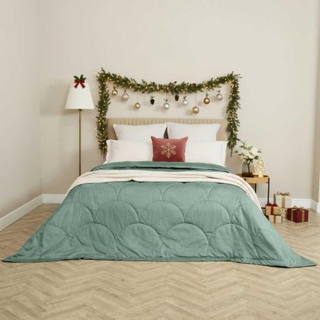 Покрывало Adelfa, зеленое