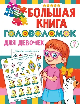 Валентина Геннадьевна Дмитриева Большая книга головоломок для девочек