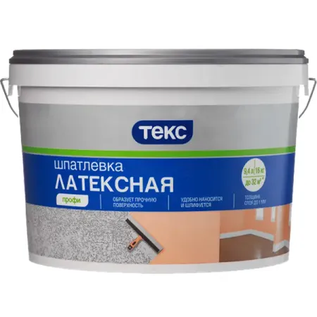 Шпаклевка латексная Текс 16 кг александр евгеньевич гвоздев физика конденсированного состояния дефекты строения в металлах учебник