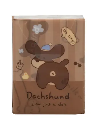 Салфетки бумажные Собачки (3-х слойные, цветные) (210х210) (8шт) (12-SENWEN-PP9046)