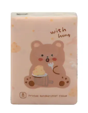 Салфетки бумажные Животные со сладостями (3-х слойные, цветные) (210х210) (8шт) (12-SENWEN-PP8011)