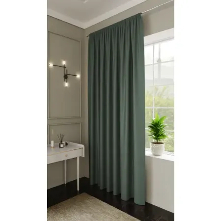 Штора на ленте Dora 200x280 см цвет зеленый зелёный мягкий ковёр для гостиной