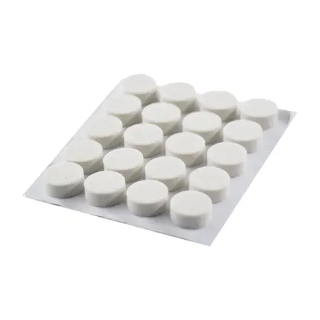 Накладки антиударные KONSENSA 10 мм круглые ПВХ цвет белый 20 шт.