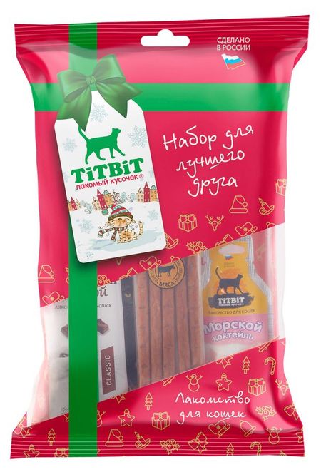 Набор подарочный лакомства для кошек TiTBiT, 135 г