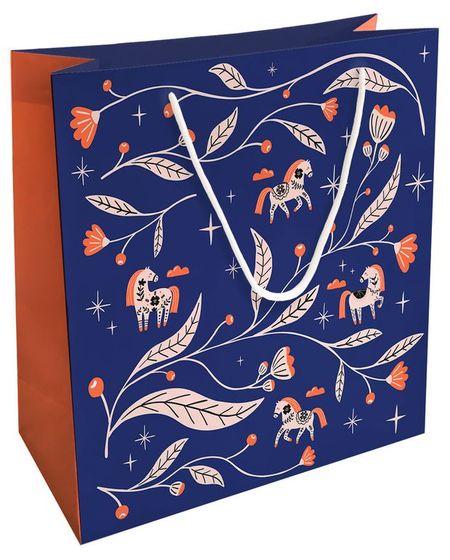 Пакет подарочный Be Smart бумажный Лошадки N4, 32х32 см 1 шт в ассортименте