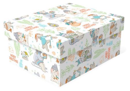 Набор подарочный коробок РутаУпак Зимние потехи 3в1, 3 шт