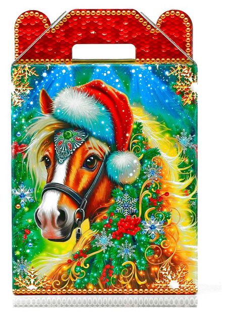 Подарок новогодний сладкий Мосупак Золотая подкова, 883 г