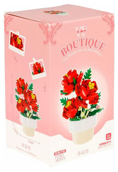 Конструктор 1TOY Blockformers Цветы в горшке, 1 шт в ассортименте