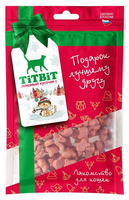 Лакомство для кошек TiTBiT Крекер рыбки, 80 г