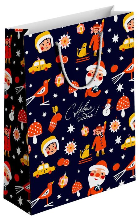 Пакет подарочный Be Smart бумажный N5, 32х49 см 1 шт в ассортименте