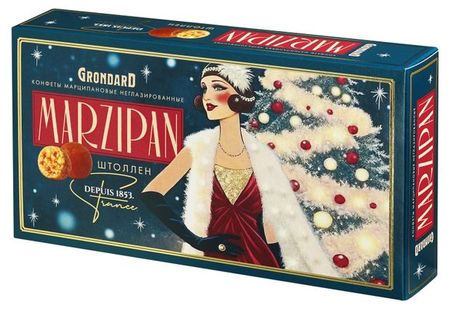 Конфеты GRONDARD Штоллен с марципаном, 126 г