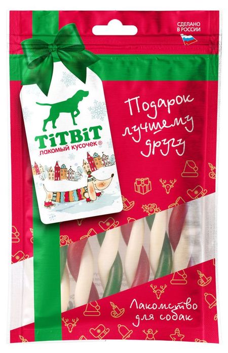 Лакомство для собак TiTBiT Жевательный снек Твистер, 80 г
