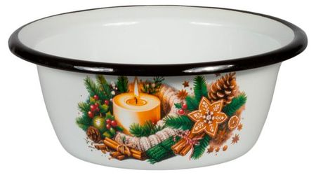 Миска Стальэмаль Вокруг света Сочельник эмалированная, 800 мл