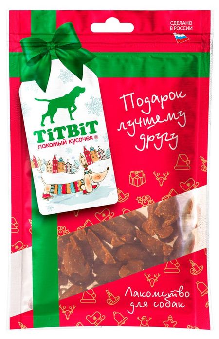 Лакомство для собак TiTBiT Мягкие снеки Курочки ароматные, 80 г