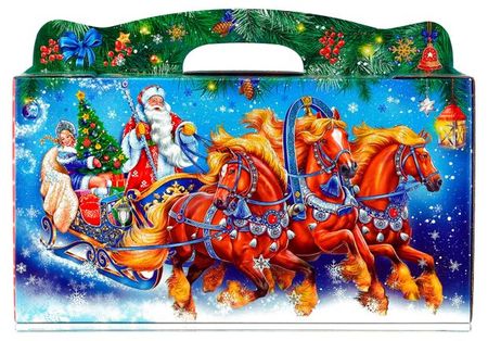 Подарок новогодний сладкий Мосупак Кейс Новогодняя упряжка, 2,153 кг