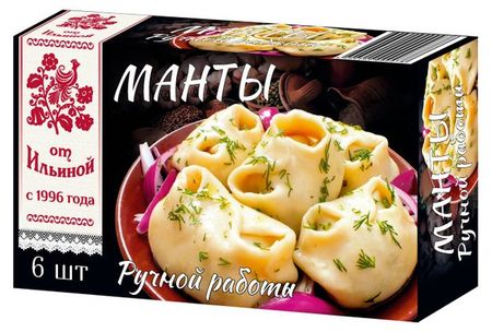 Манты от Ильиной ручной работы, 360 г