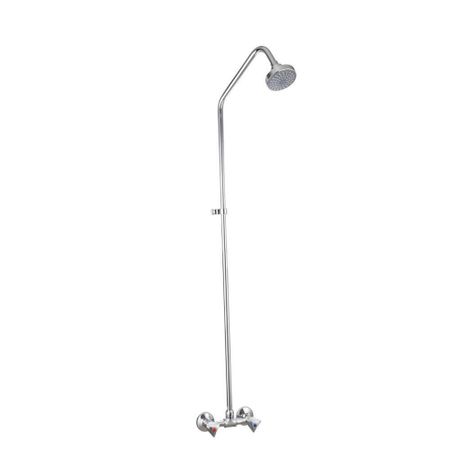 Душевая система РМС SL с верхним душем с лейкой со смесителем хром (SL80-003-9)