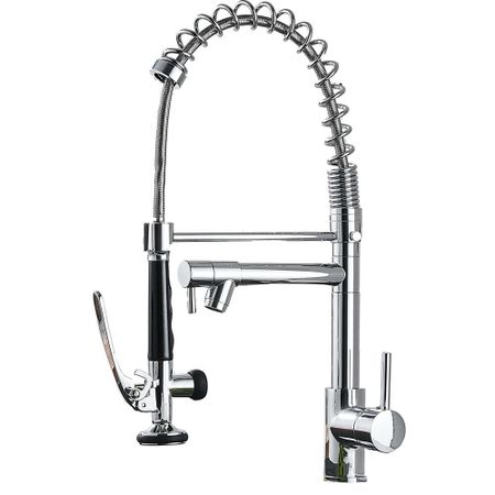 Смеситель для кухни профессиональный Профсан хром (104-39) chooxiwu многофункциональный смеситель для кухни из латуни