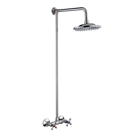 Душевая система РМС SL с верхним душем с лейкой со смесителем хром (SL80-003-1)