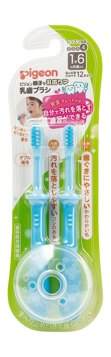 Pigeon Training Toothbrush Step 4 Set щетка зубная для   от 12 мес training step 3 pigeon пиджен 2шт
