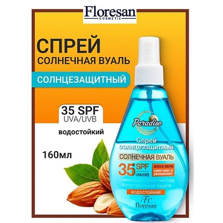 Солнцезащитный спрей для лица и тела FLORESAN Спрей солнцезащитный SPF 35 PARADISE