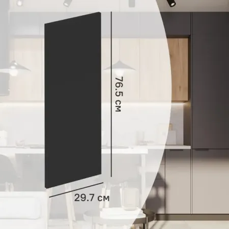 Фасад кухонного шкафа София 29.7x76.5 см KONSENSA ЛДСП цвет серый фасад шкафа угловой виано 363x716x16мм лакированная лдсп серый камень