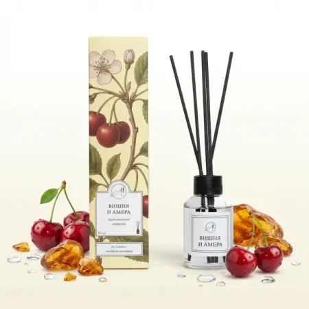 Ароматический диффузор Aroma Harmony Вишня и амбра 60 мл диффузор ароматический aroma harmony 50 ml peony