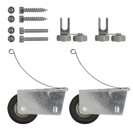 Комплект роликов для шкафа купе 55x40x40 мм 20 кг сталь цвет серый. комплект деталей для ножа rick hinderer xm 18 3 5