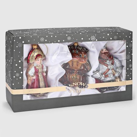 Набор ёлочных игрушек Snow and Stars Сказка о богатыре 3 шт андрей михайлович павлов сказ о богатыре илье
