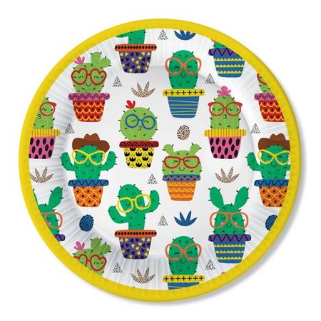 Тарелки бумажные ND Play Кактус1 18 см 6 шт