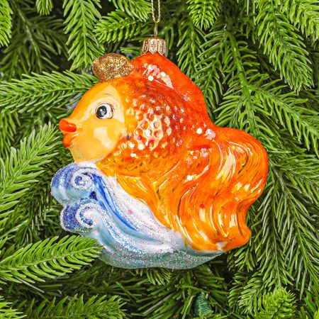 Игрушка ёлочная Snow and Stars Золотая рыбка юрий михайлович большаков ловись рыбка