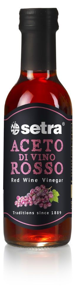 Уксус винный Setra натуральный из красного вина 4% Италия, 250 мл