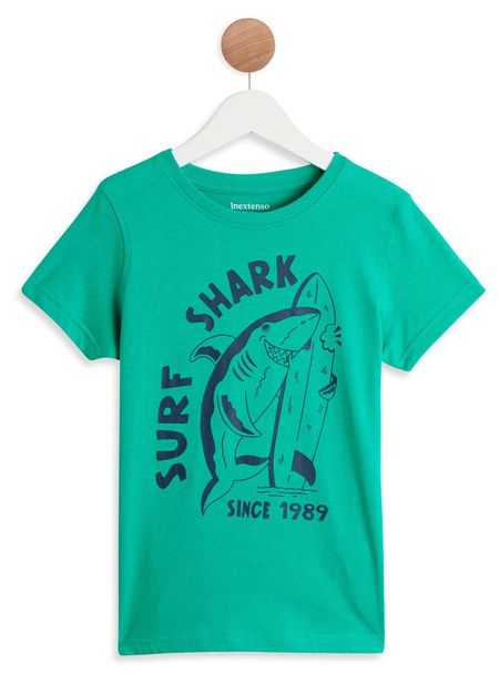Футболка для мальчика InExtenso зеленая