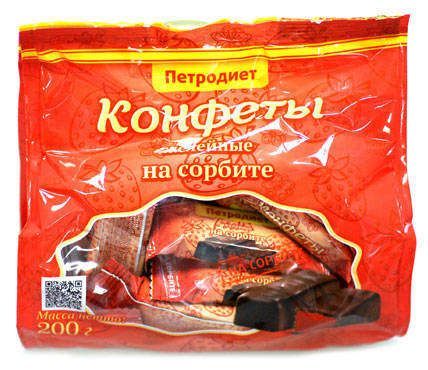 Конфеты Петродиет желейные на сорбите, 200 г