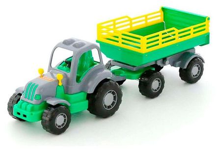 Трактор с прицепом Полесье Крепыш, 45х13х14 см