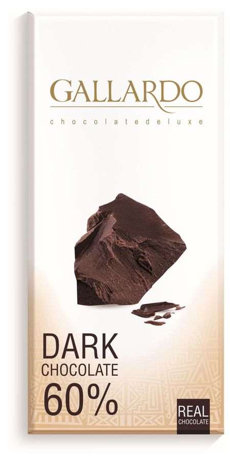 Шоколад горький Gallardo 60% Иран, 80 г