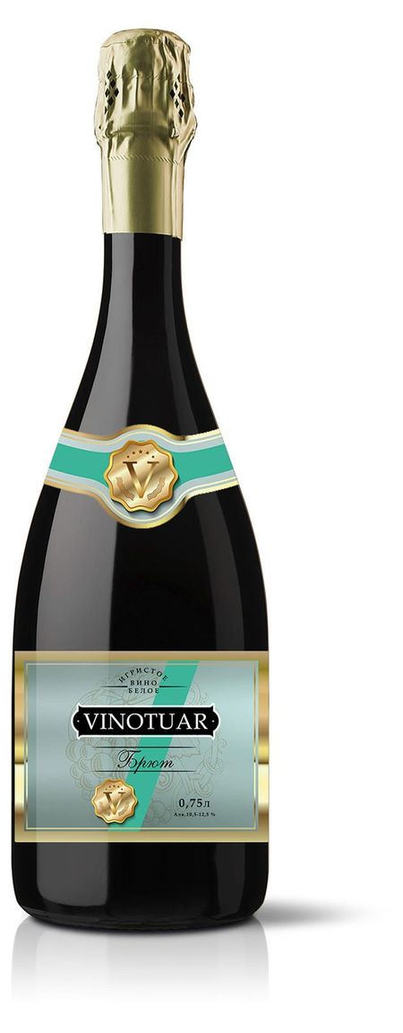 Игристое вино Vinotuar брют белое Россия, 0,75 л