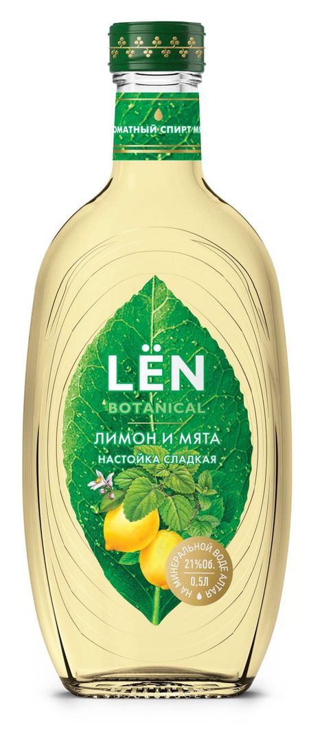 Настойка сладкая LЁN дълимон и мята Россия, 0,5 л