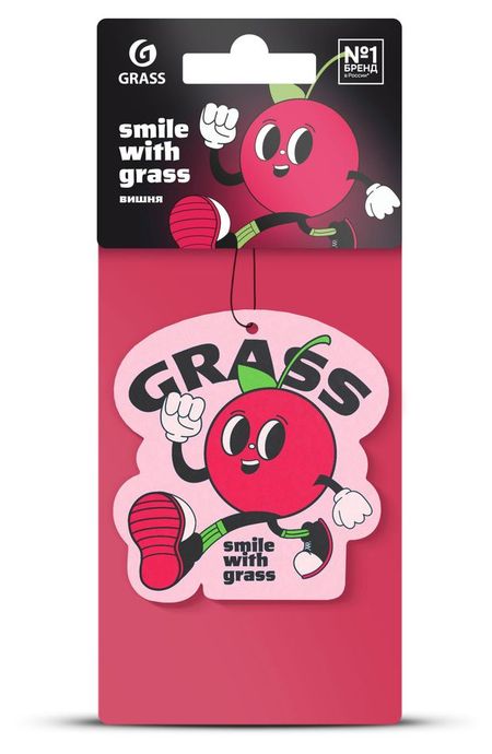 Ароматизатор автомобильный Grass Smile Вишня дум эрин сладкое рождество