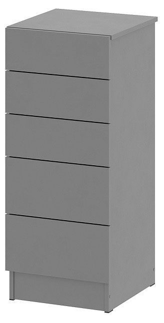 Комод узкий Энни графит серый, 40,1х40х95 см