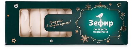 Зефир АШАН Красная птица со вкусом марципана, 210 г