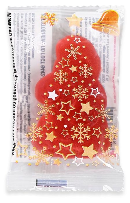 Мармелад жевательный АШАН Красная птица со вкусом барбариса, 22 г