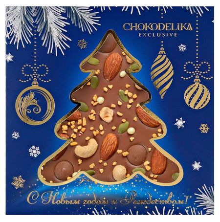 Шоколад молочный Chokodelika Ореховый фейерверк, 150 г
