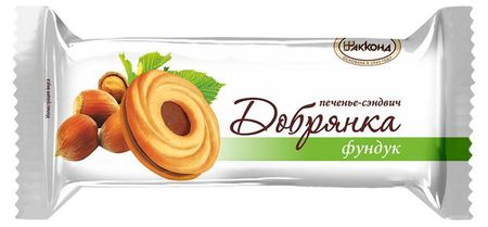 Печенье сэндвич АККОНД Добрянка фундук, вес