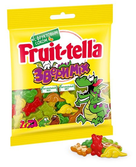 Мармелад жевательный Fruittella Звери Микс, 70 г