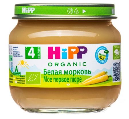 Пюре HiPP белая морковь c 4 мес., 80 г