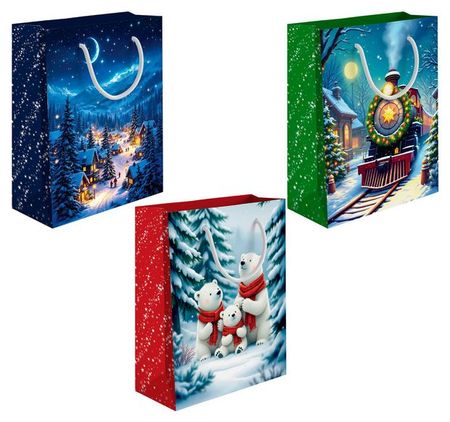 Пакет подарочный глянцевый Волшебство, 18х23 см 1 шт в ассортименте