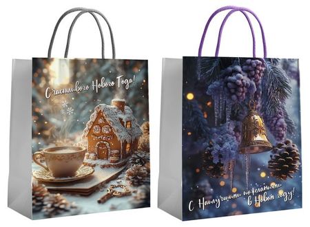 Пакет подарочный Centrum С пожеланиями, 26х32х12 см 1 шт в ассортименте