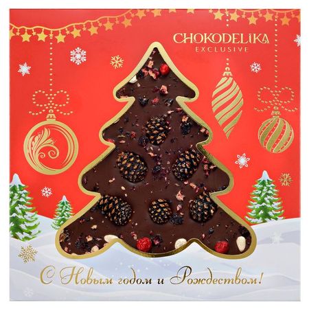 Шоколад темный Chokodelika Таежный подарок, 150 г